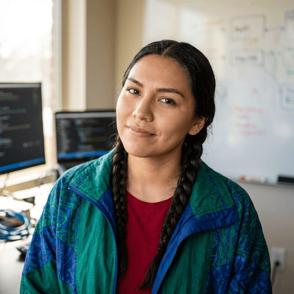 Sarah Mendez, Alvin Training blue-collar certification graduate